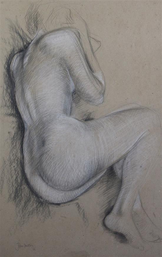 John Skelton (1924-2009) Reclining Nude - Back 28.5 x 18.5in.